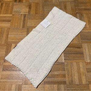 NWT M4EO Cream Infinity Knitted Scarf